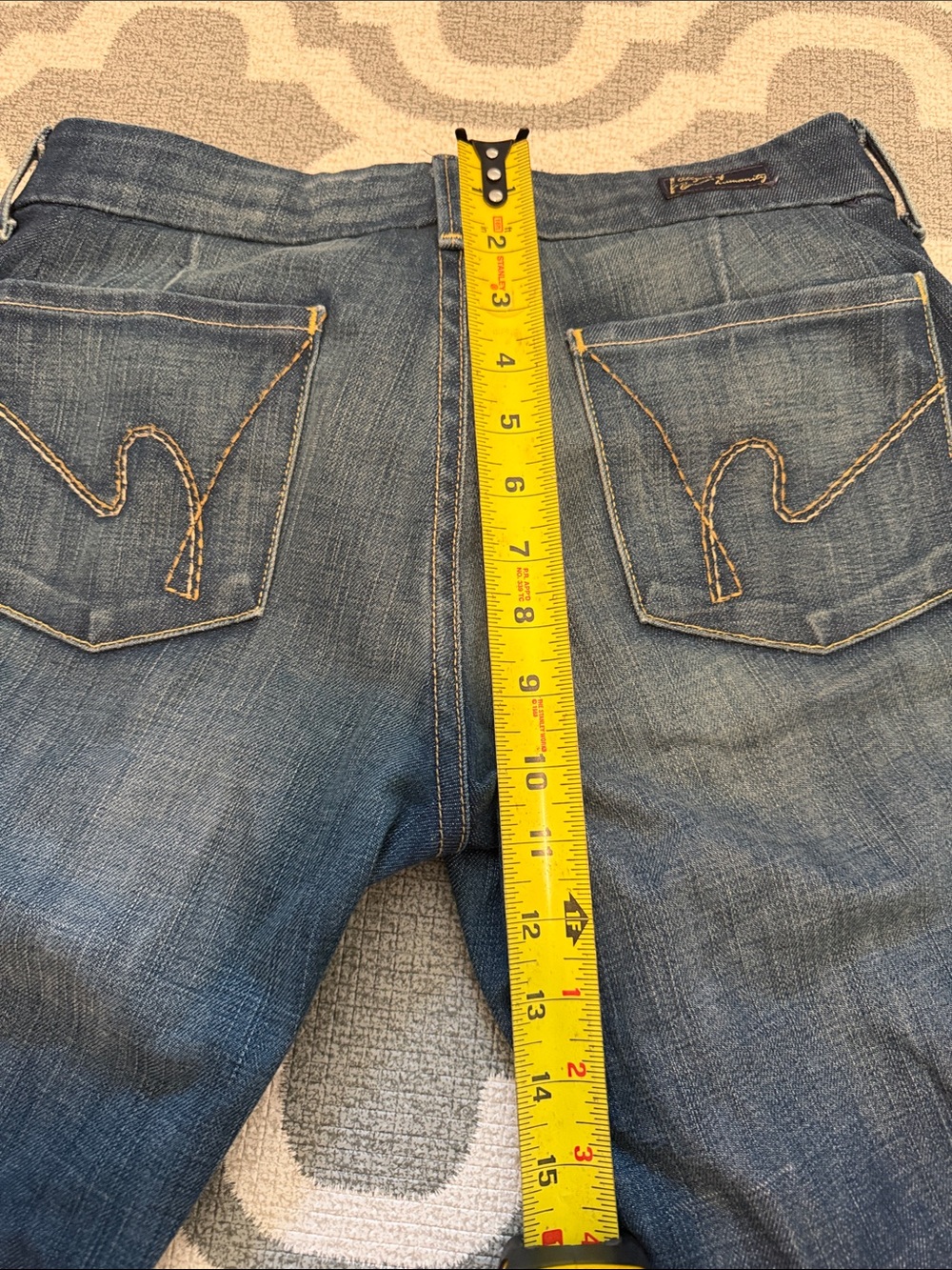 Citizens of Humanity Faye #003 low waist full leg stretch flare denim 31” inseam - Picture 11 of 12